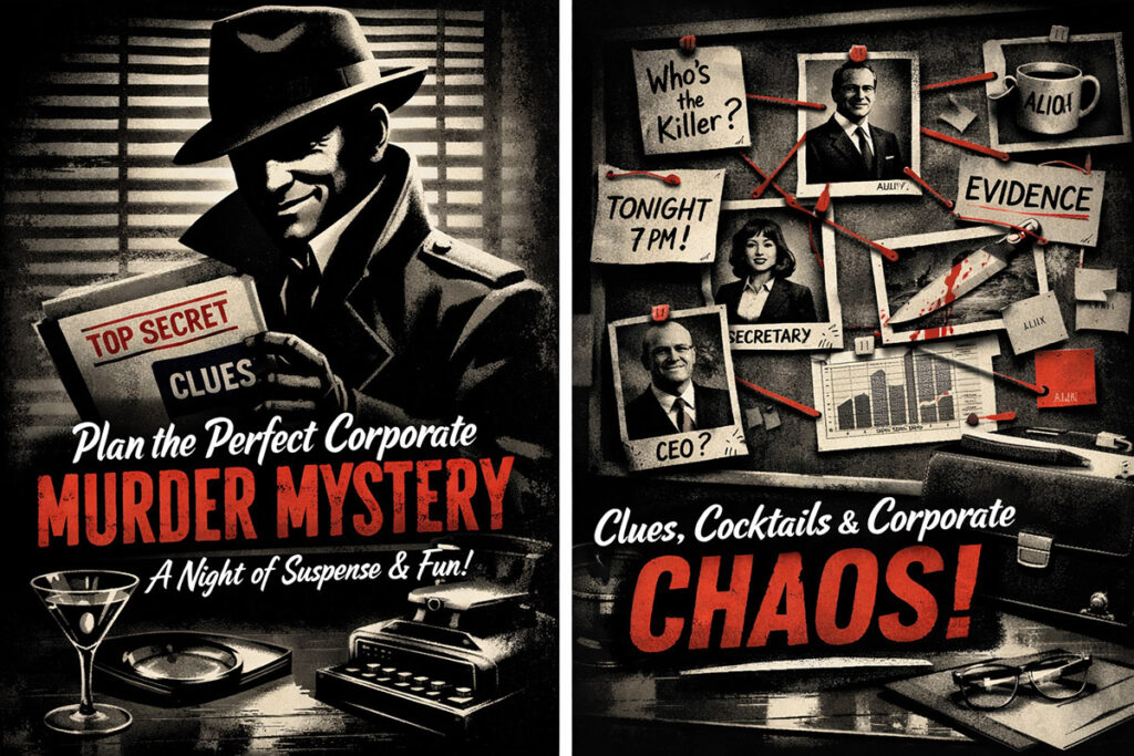 Corporate Murder Mystery Planning Tips | Guide for Events & Team Building