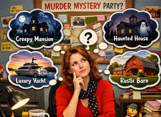 Where’s the best place to have a murder mystery party?